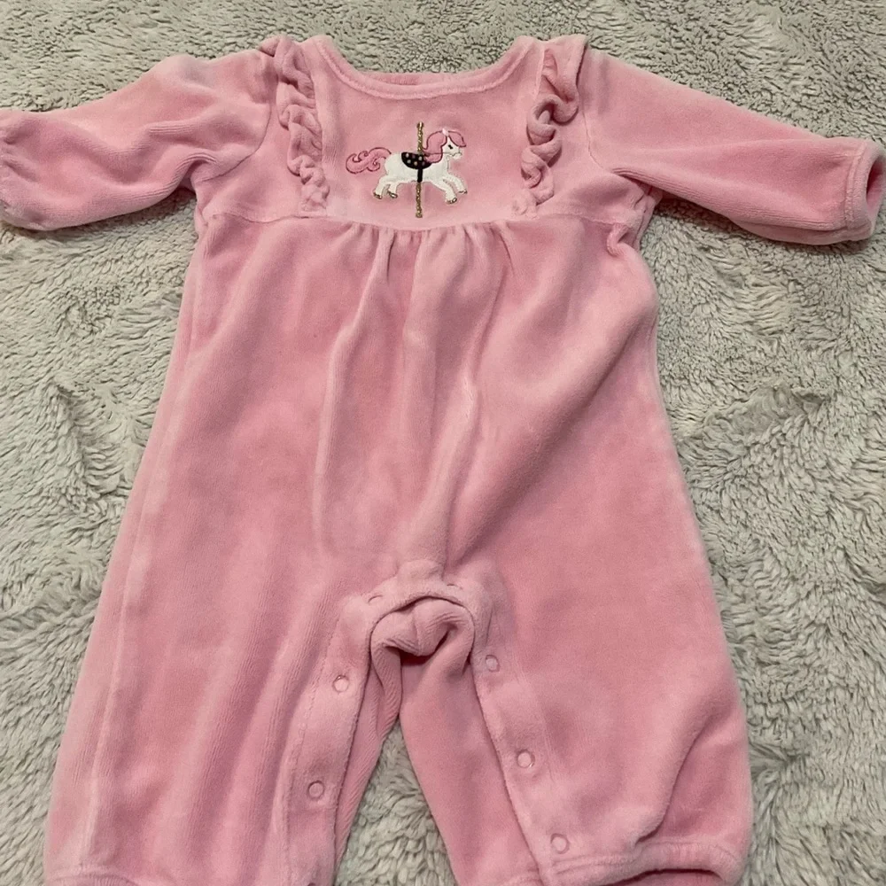 Gymboree Pink and Green Footies for Cozy Comfort